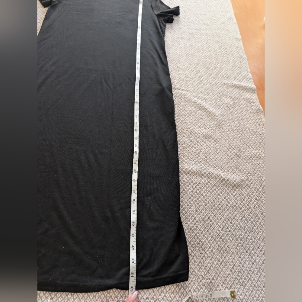 SHEIN T-shirt Black Midi Dress - Picture 8 of 9